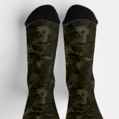 Camouflage groene abstract sokken (Top)