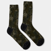 Camouflage groene abstract sokken (Rechts)