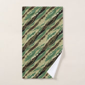 Camouflage Hakki tacheté motif rayé (Serviette à main)