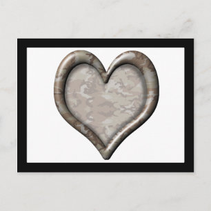 Camouflage Heart Briefkaart