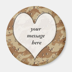 Camouflage Heart Magneet