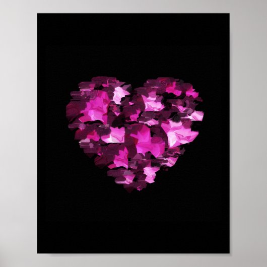 Camouflage Heart Poster (Voorkant)