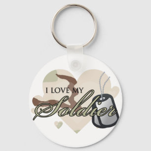 Camouflage Heart Sleutelhanger
