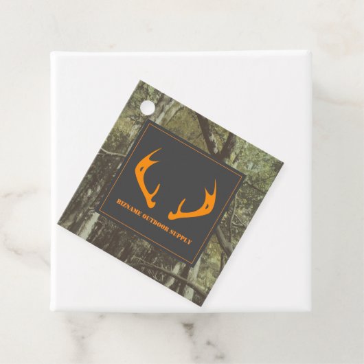 Camouflage Herten Geweien Outdoor Zakelijke Prijs Bedankjes Labels (In situ)