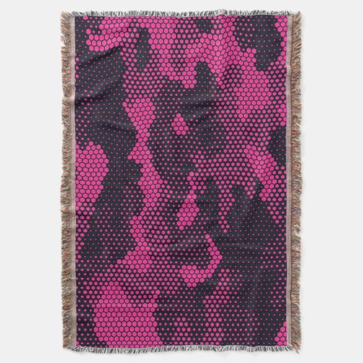 Camouflage hexagonale, militaire textuur achtergro deken (Voorkant Verticaal)