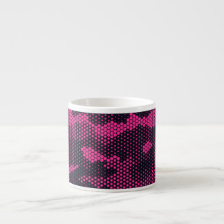 Camouflage hexagonale, militaire textuur achtergro espresso kop
