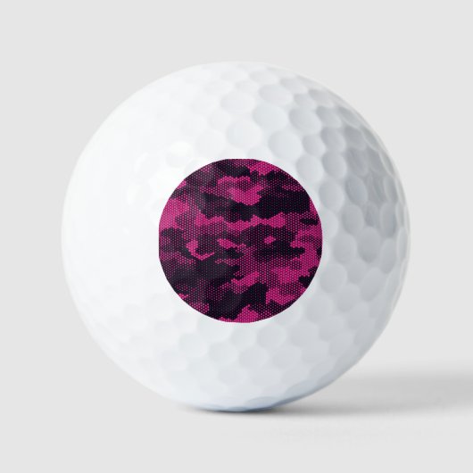 Camouflage hexagonale, militaire textuur achtergro golfballen (Voorkant)