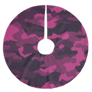 Camouflage hexagonale, militaire textuur achtergro kerstboom rok