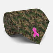 Camouflage Hunter for Breast Cancer Awareness Stropdas (Opgerold)