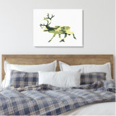 Camouflage in het Caribisch gebied / Camouflage Canvas Afdruk (Insitu (Slaapkamer))