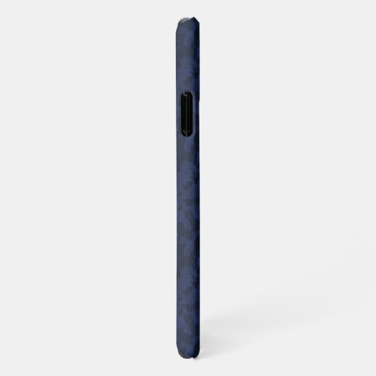 Camouflage iPhone Case in Navy HAMbWG iPhone Hoesje (Rechterkant)
