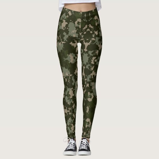 Camouflage Jah Army - Power Yoga Leggings (Voorkant)