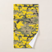Camouflage jaune et vert, Militaire, Armée (Serviette à main)