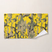 Camouflage jaune et vert, Militaire, Armée (Serviette à main)