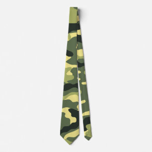 Camouflage Kamperen Jagen Groen Camouflage Stropdas