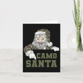 Camouflage Kerstjacht Santa Camo Militaire mij Kaart (Voorkant)