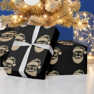 Camouflage Kerstman zonnebril Kerstmis Camouflage Cadeaupapier