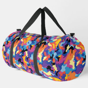 Camouflage kleurrijk patroon plunjezak