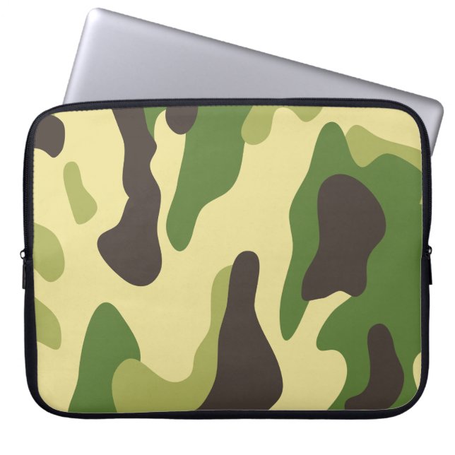 Camouflage Laptop Sleeve (Voorkant)