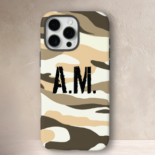 Camouflage Leger Monogram Gebroken Geel iPhone 16 Pro Max Hoesje