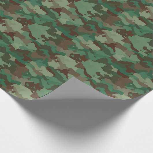 Camouflage Leger of Jagen Gift Wrap Cadeaupapier (Hoek)