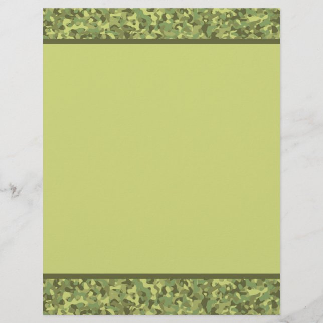Camouflage legerdrukpapier (Voorkant)