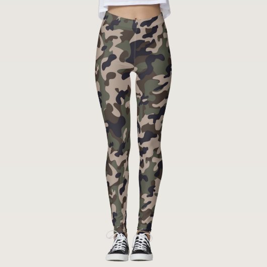 Camouflage Leggings Féminins (Devant)