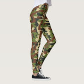Camouflage Leggings verts et Brown (Droite)