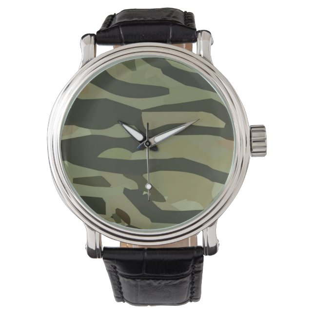 Camouflage Man Watch Horloge (Voorkant)