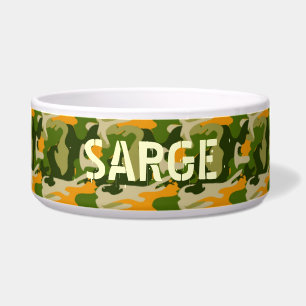 Camouflage met aangepaste naam voerbakje