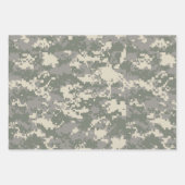 Camouflage met bruin en groen Pixel Inpakpapier Vel (Voorkant 3)