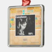 Camouflage Metalen Ornament (Links)