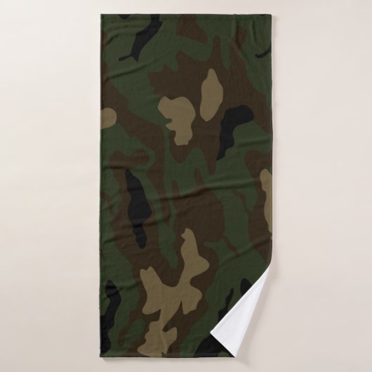 camouflage militaire motif uniforme de soldat de l (Serviette de bain)
