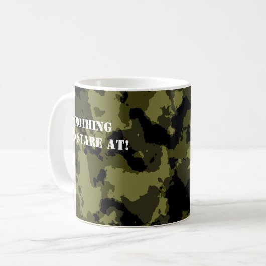 Camouflage militaire stijl koffiecontainer koffiemok (Voorkant links)