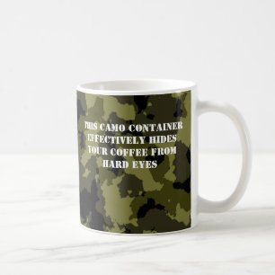 Camouflage militaire stijl koffiecontainer koffiemok