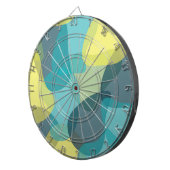 Camouflage, modern, cool, trendy, stedelijke geome dartbord (Voorkant Rechts)