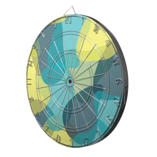 Camouflage, modern, cool, trendy, stedelijke geome dartbord (Voorkant Rechts)