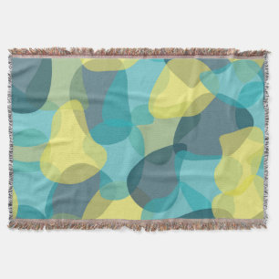 Camouflage, modern, cool, trendy, stedelijke geome deken