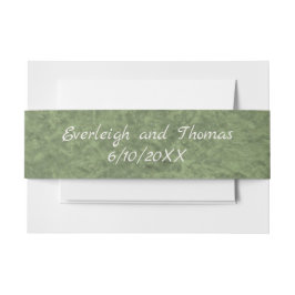 Camouflage Monogram Uitnodiging Belly Band Uitnodigingen Wikkel