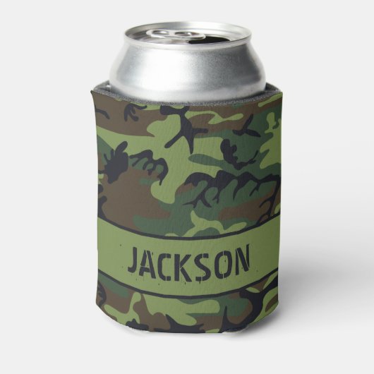 Camouflage Monogrammed Koelbox Blikjeskoeler (Blikje Achterkant)