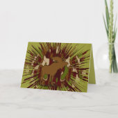 Camouflage Moose Break-out Camo Feestdagen Kaart (Voorkant)