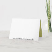 Camouflage Moose Break-out Camo Feestdagen Kaart (Achterkant)