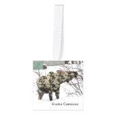 Camouflage Moose Kubus Ornament (Voorkant)