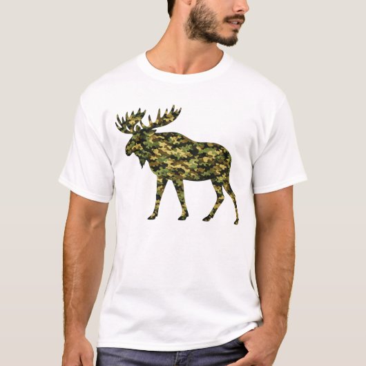 Camouflage Moose T-shirt (Voorkant)