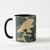 Camouflage Muster Sleeve For iPads Coffee Mug (Gauche)