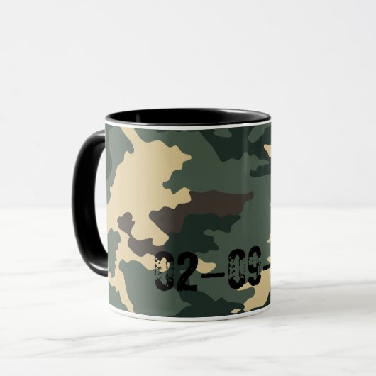 Camouflage Muster Sleeve For iPads Coffee Mug (Devant gauche)