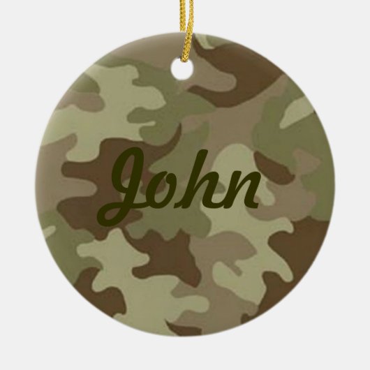Camouflage Naam Ornament (Voorkant)