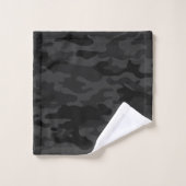 Camouflage noir (Gant de toilette)