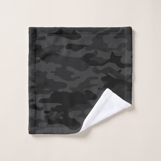 Camouflage noir (Gant de toilette)