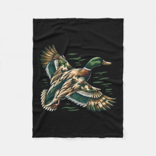 Camouflage Old School Camo Coquette Bow Duck Hunti Fleece Deken